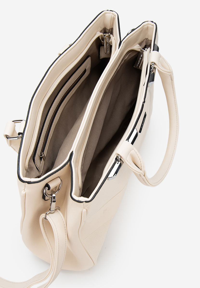 Białe torebka do biura Silvia Rosa 8180