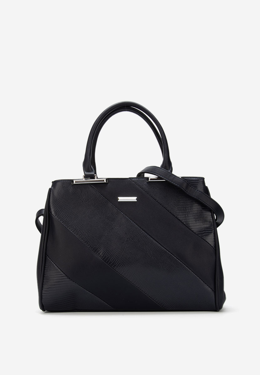 Granatowe torebka do biura Silvia Rosa 8180