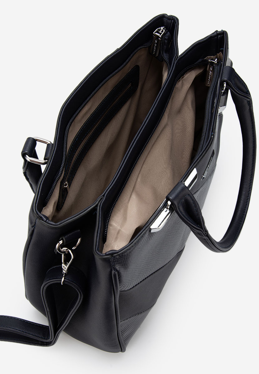 Granatowe torebka do biura Silvia Rosa 8180