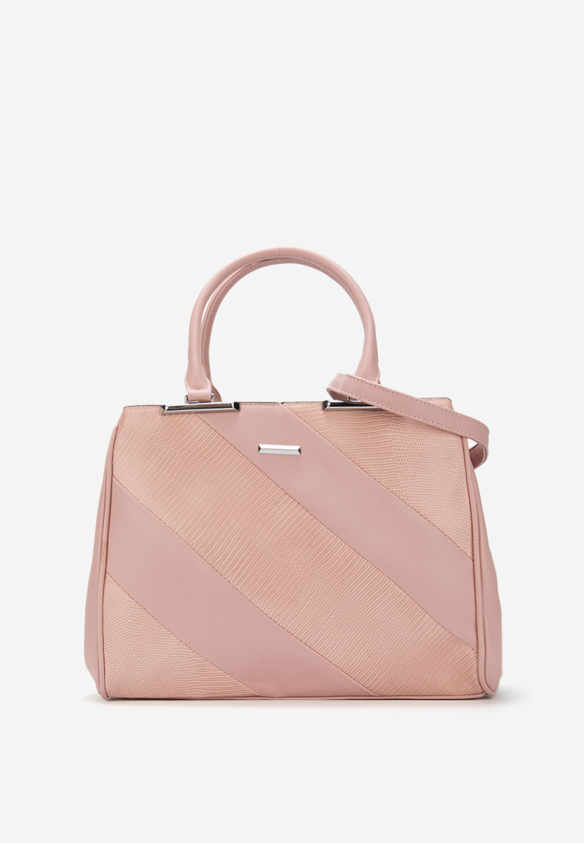 Różowe torebka do biura Silvia Rosa 8180