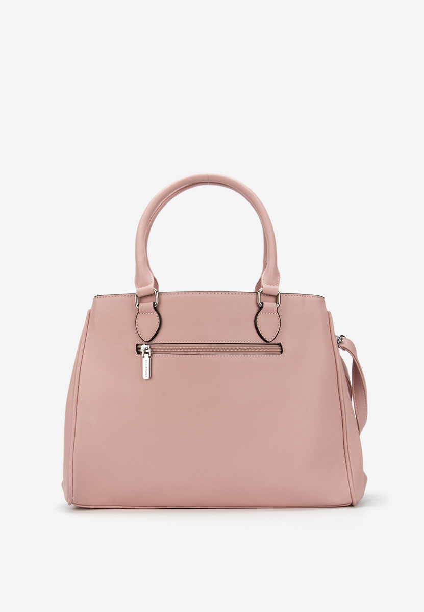 Różowe torebka do biura Silvia Rosa 8180