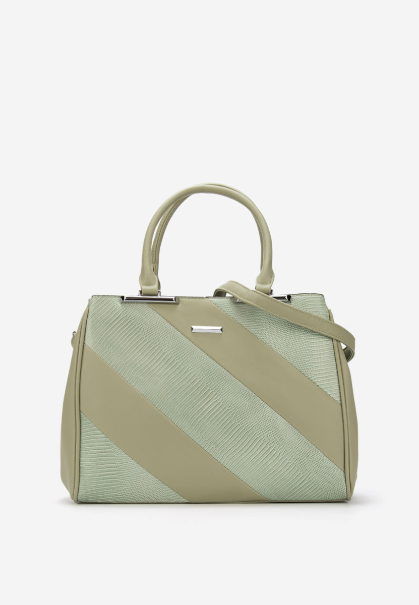 Zielone torebka do biura Silvia Rosa 8180