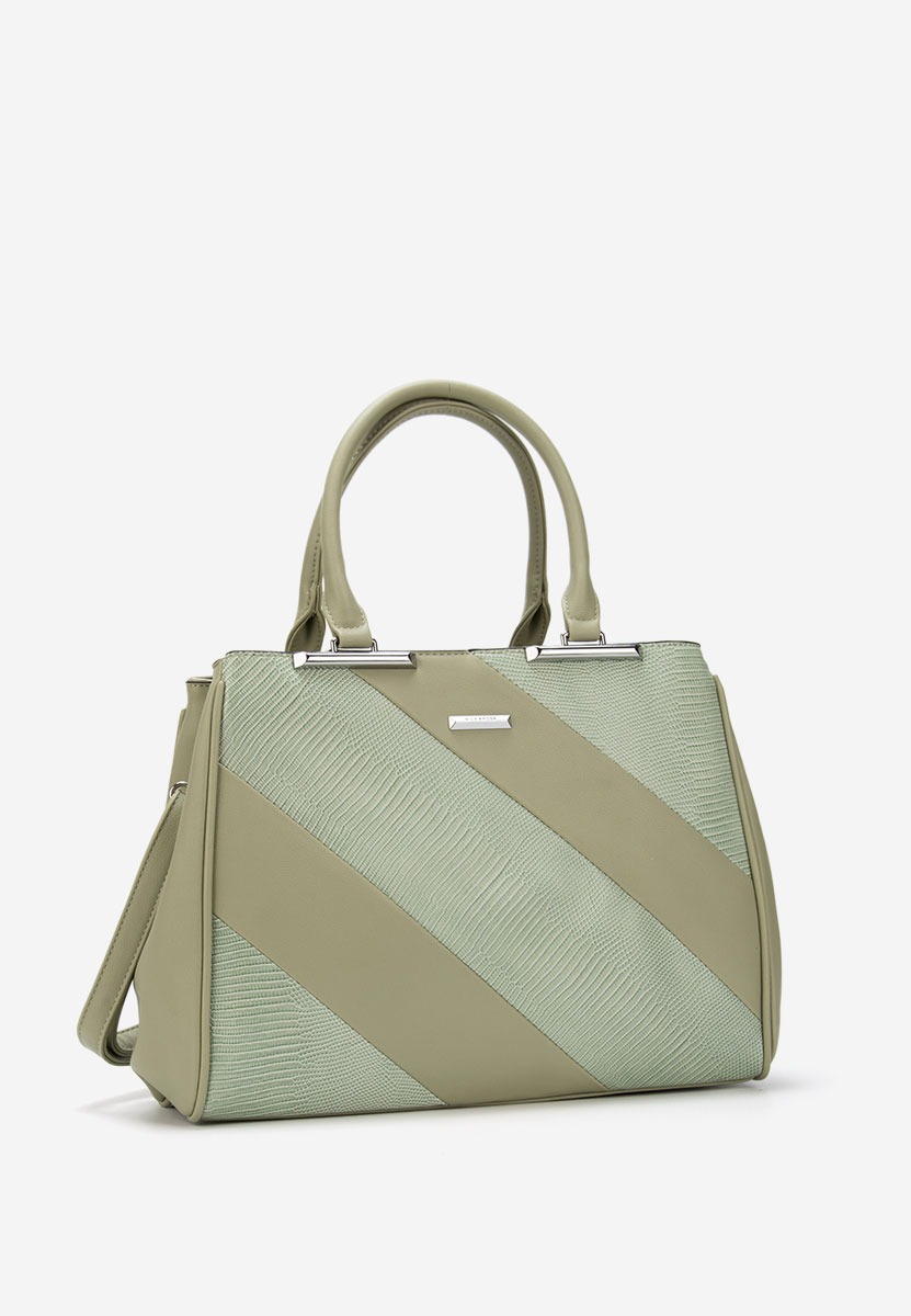 Zielone torebka do biura Silvia Rosa 8180