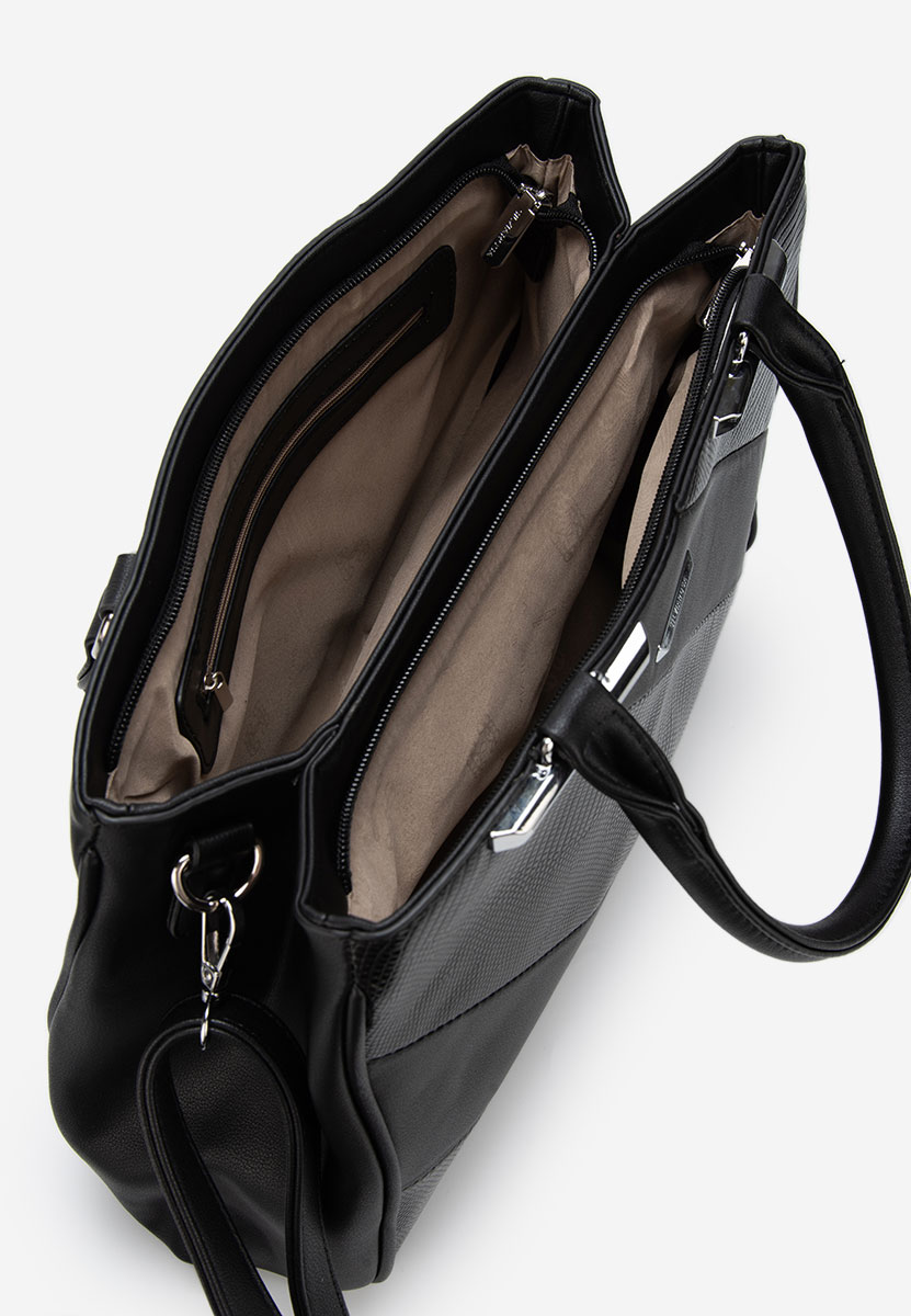 Czarna torebka do biura Silvia Rosa 8180