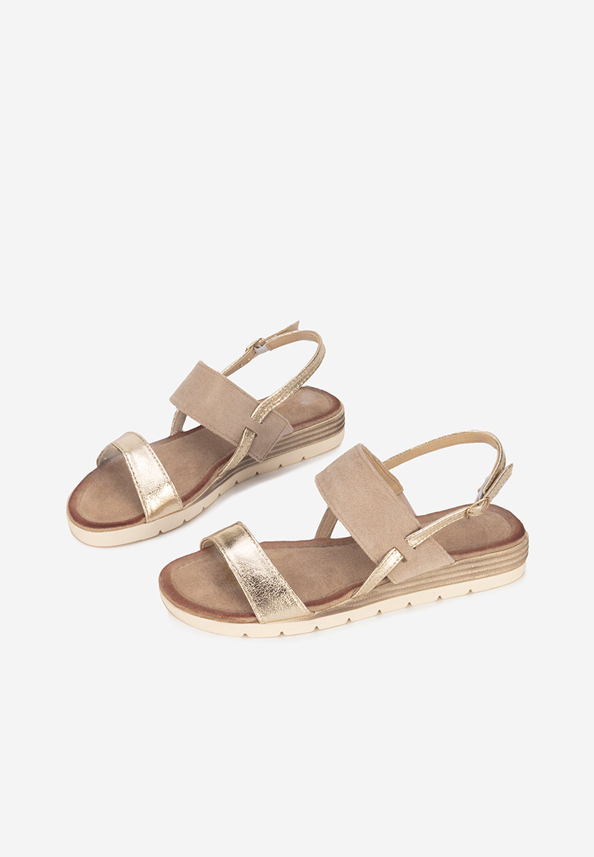 Khaki sandały damskie Sheilla