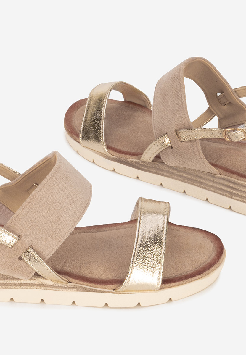 Khaki sandały damskie Sheilla