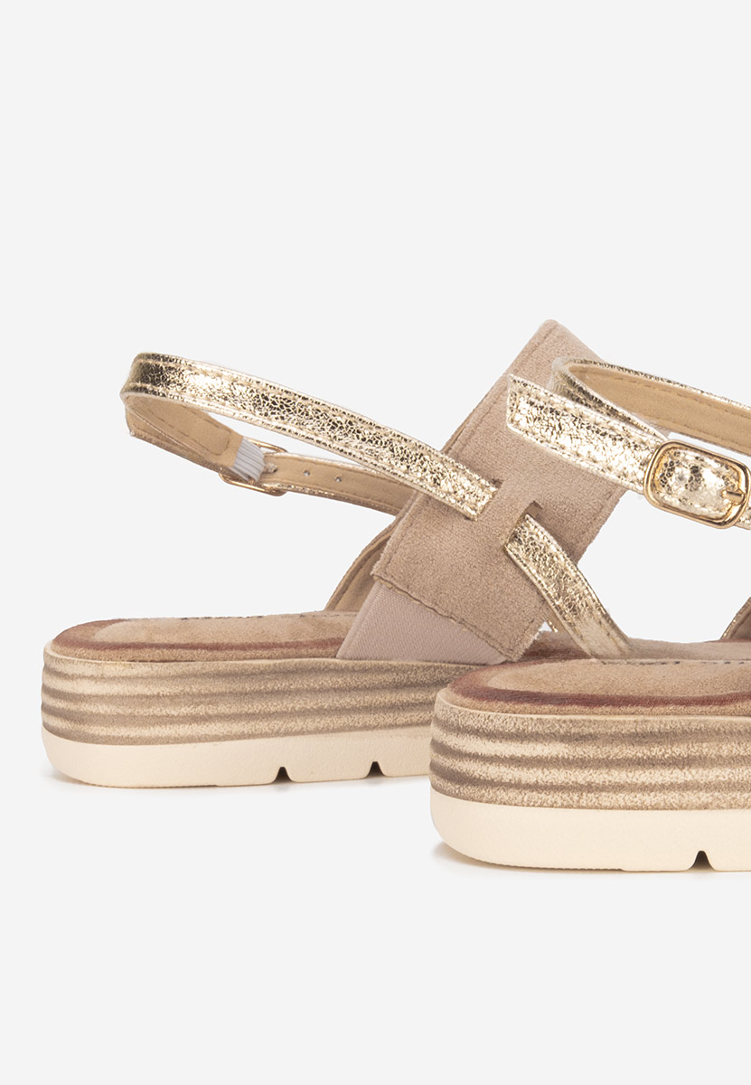 Khaki sandały damskie Sheilla