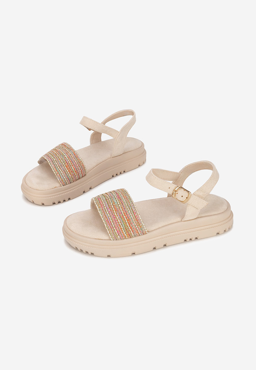 Wielokolorowy sandały na platformie Donetia