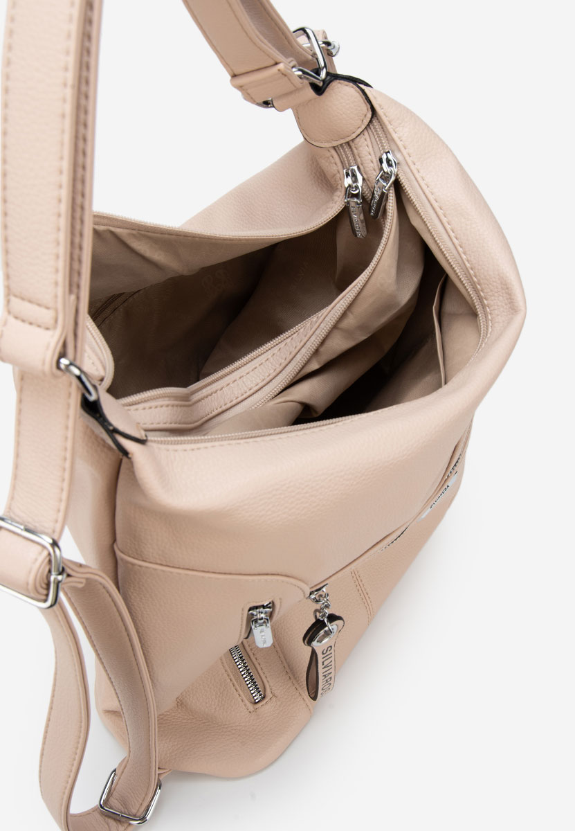 Beżowe torebka do ręki Silvia Rosa 6072 V2