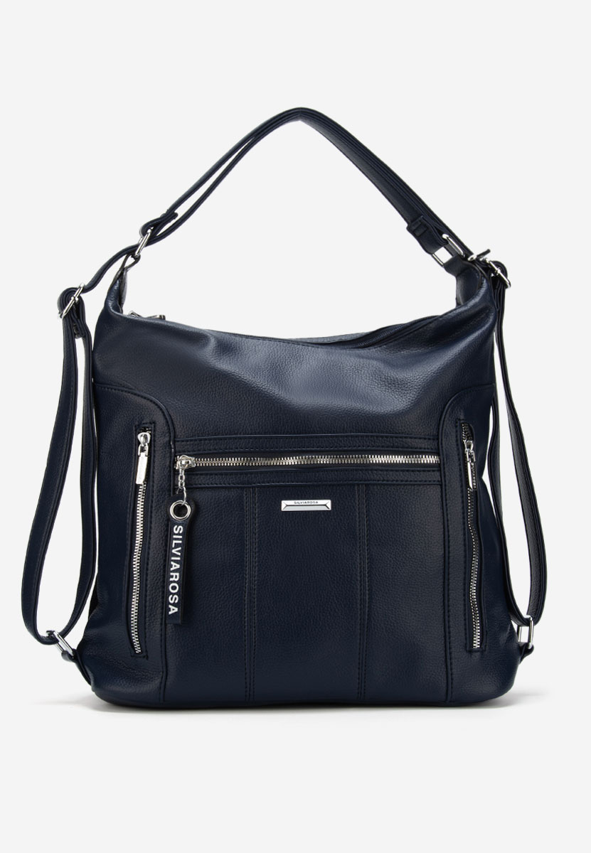 Granatowe torebka do ręki Silvia Rosa 6072