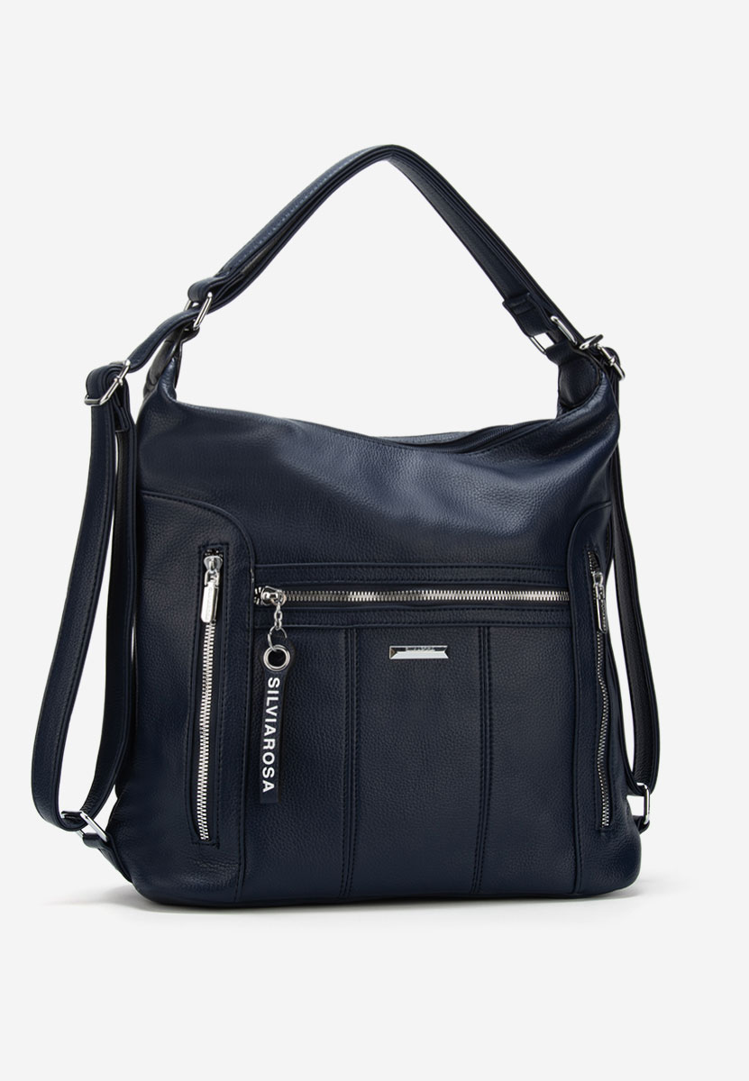 Granatowe torebka do ręki Silvia Rosa 6072