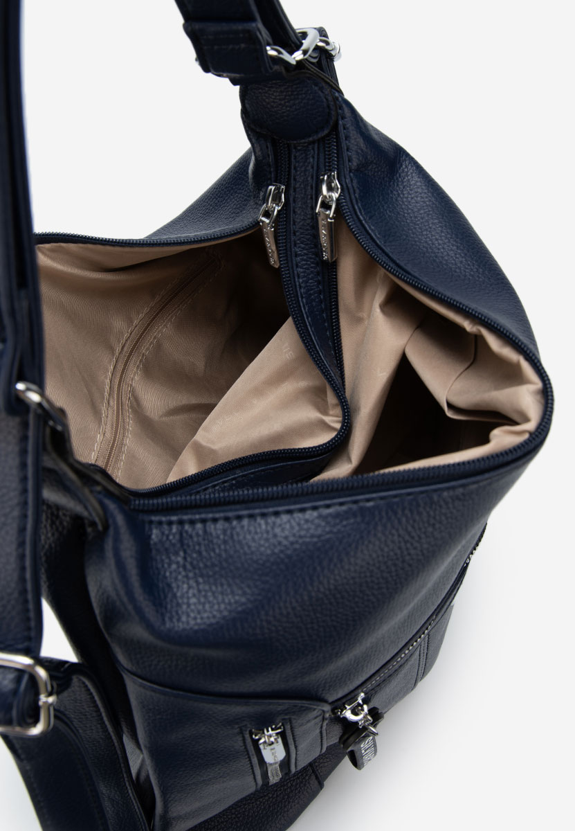 Granatowe torebka do ręki Silvia Rosa 6072