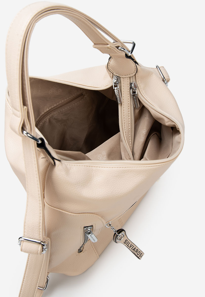 Beżowe torebka do ręki Silvia Rosa 6072