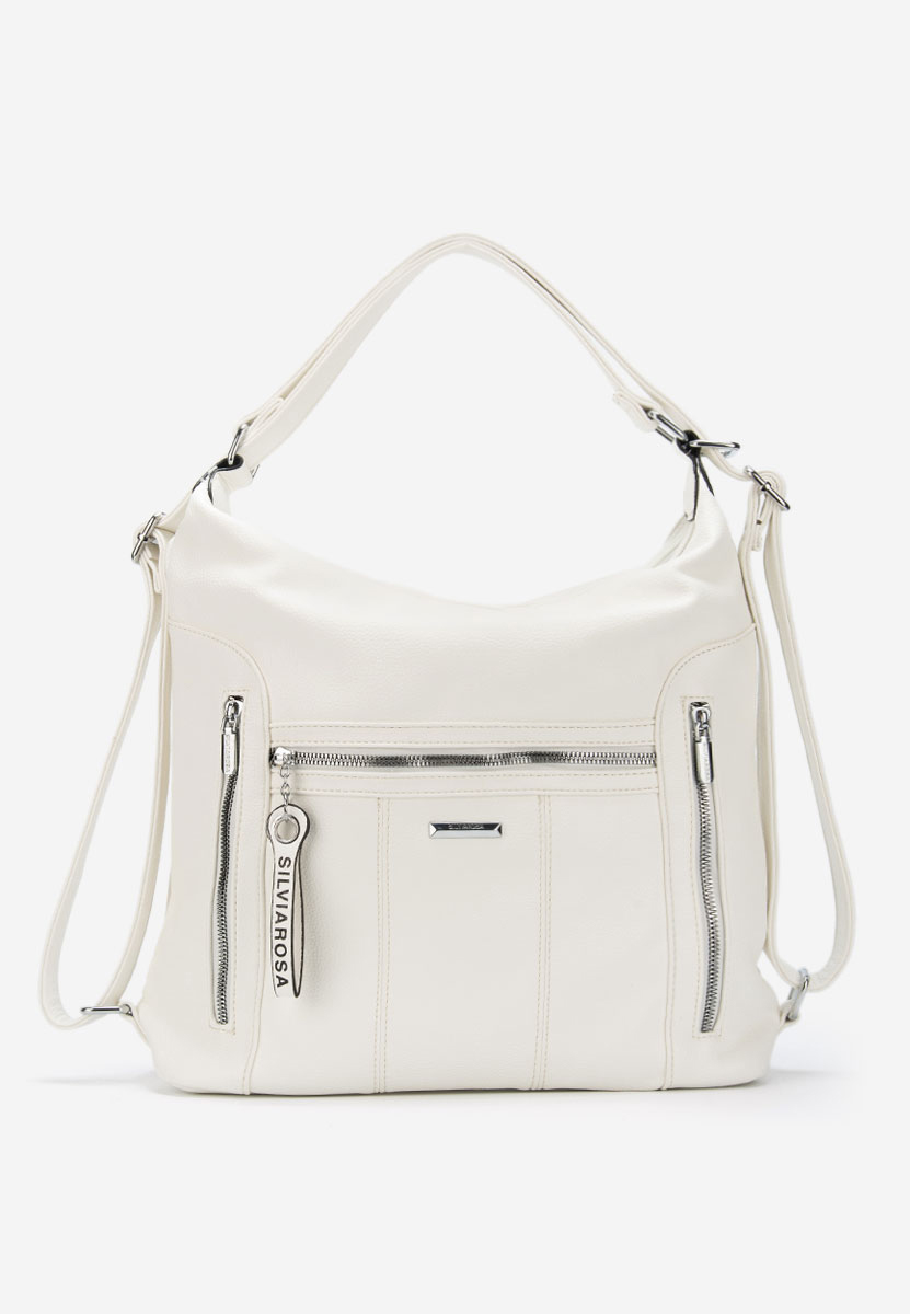 Białe torebka do ręki Silvia Rosa 6072