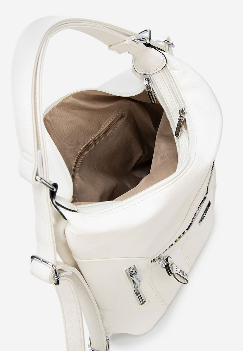 Białe torebka do ręki Silvia Rosa 6072
