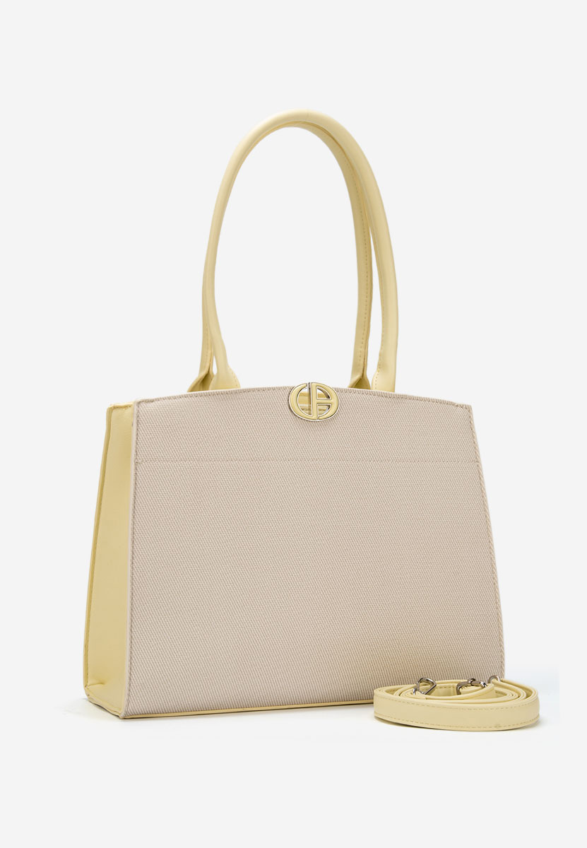 Żółte torebka do biura Jaylena