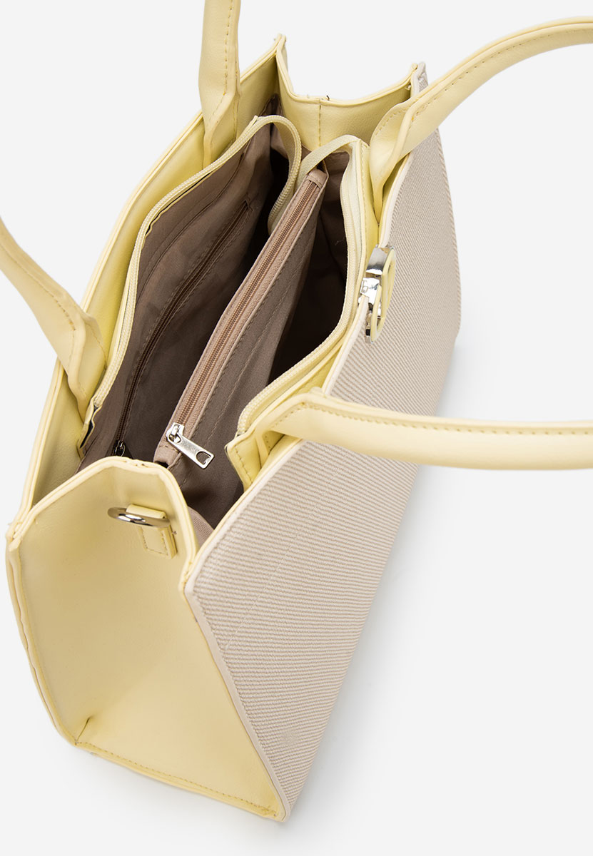 Żółte torebka do biura Jaylena