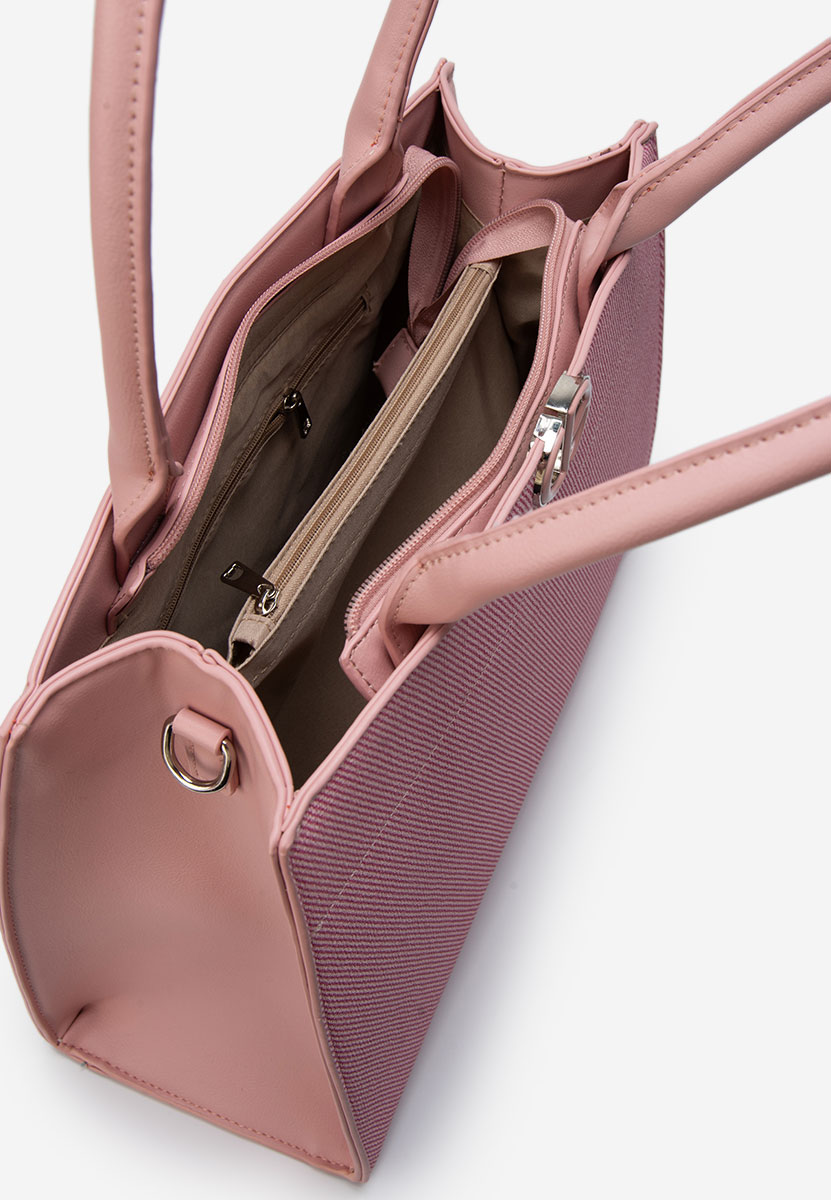Różowe torebka do biura Jaylena