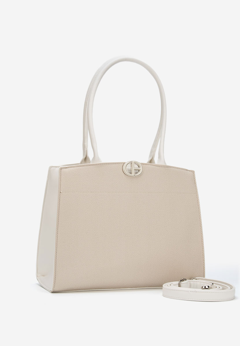 Białe torebka do biura Jaylena