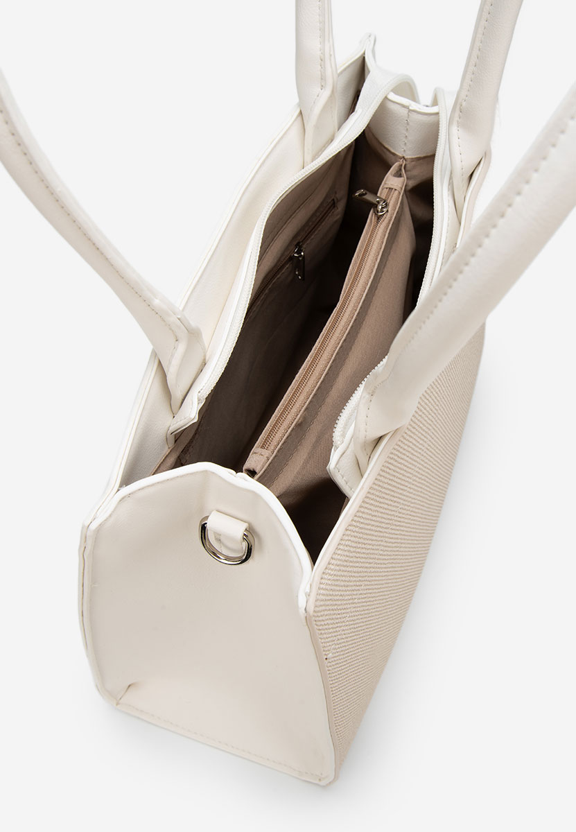 Białe torebka do biura Jaylena