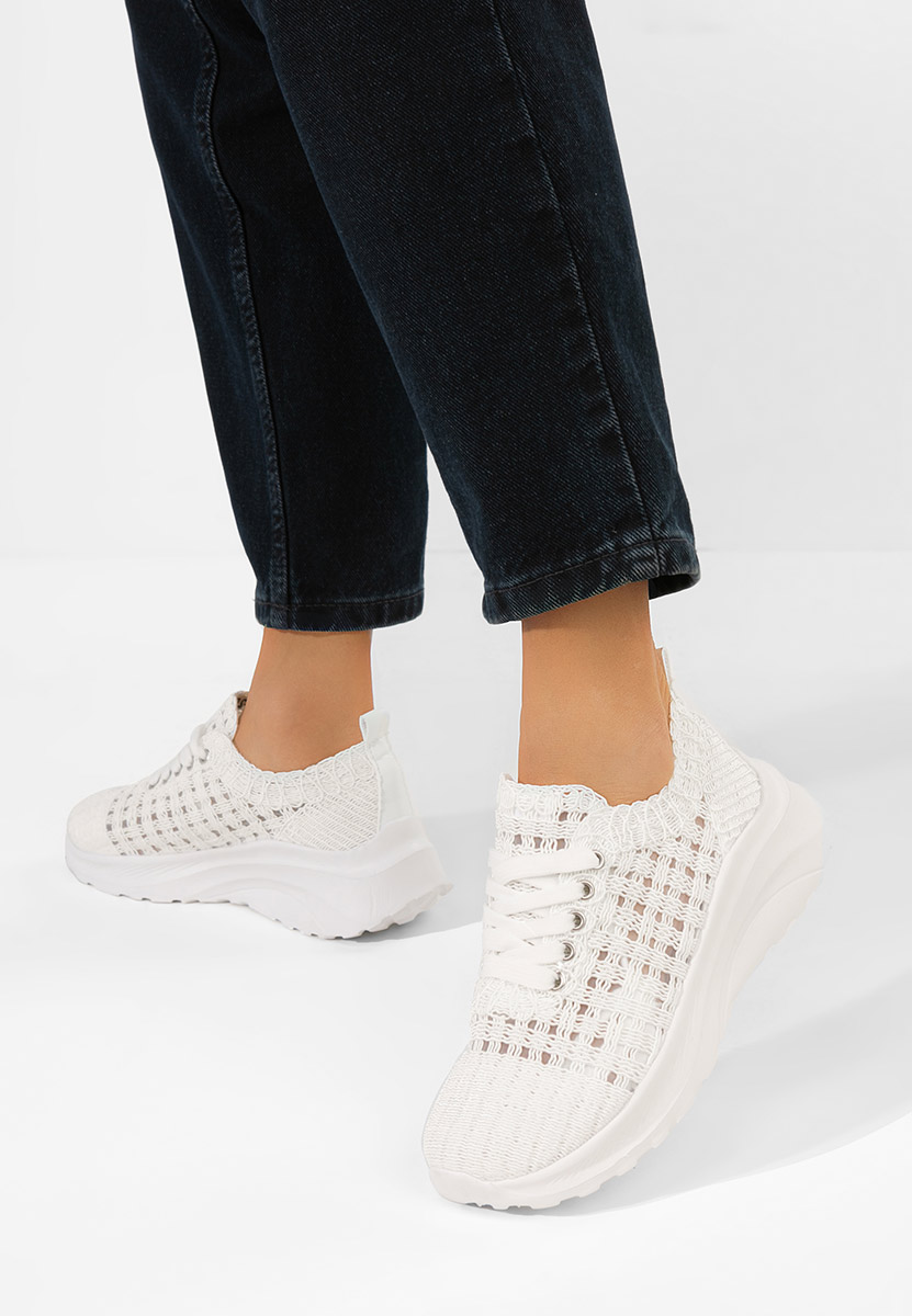 Białe sneakersy damskie Valeia