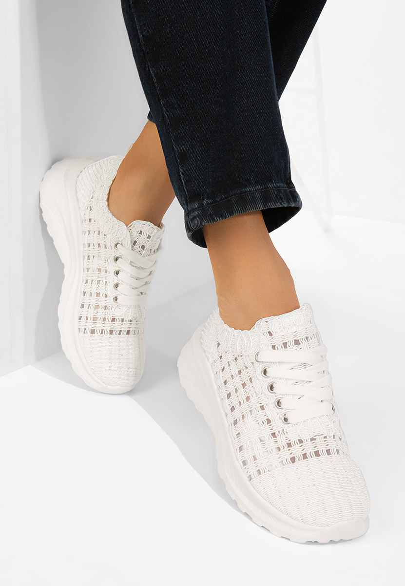 Białe sneakersy damskie Valeia