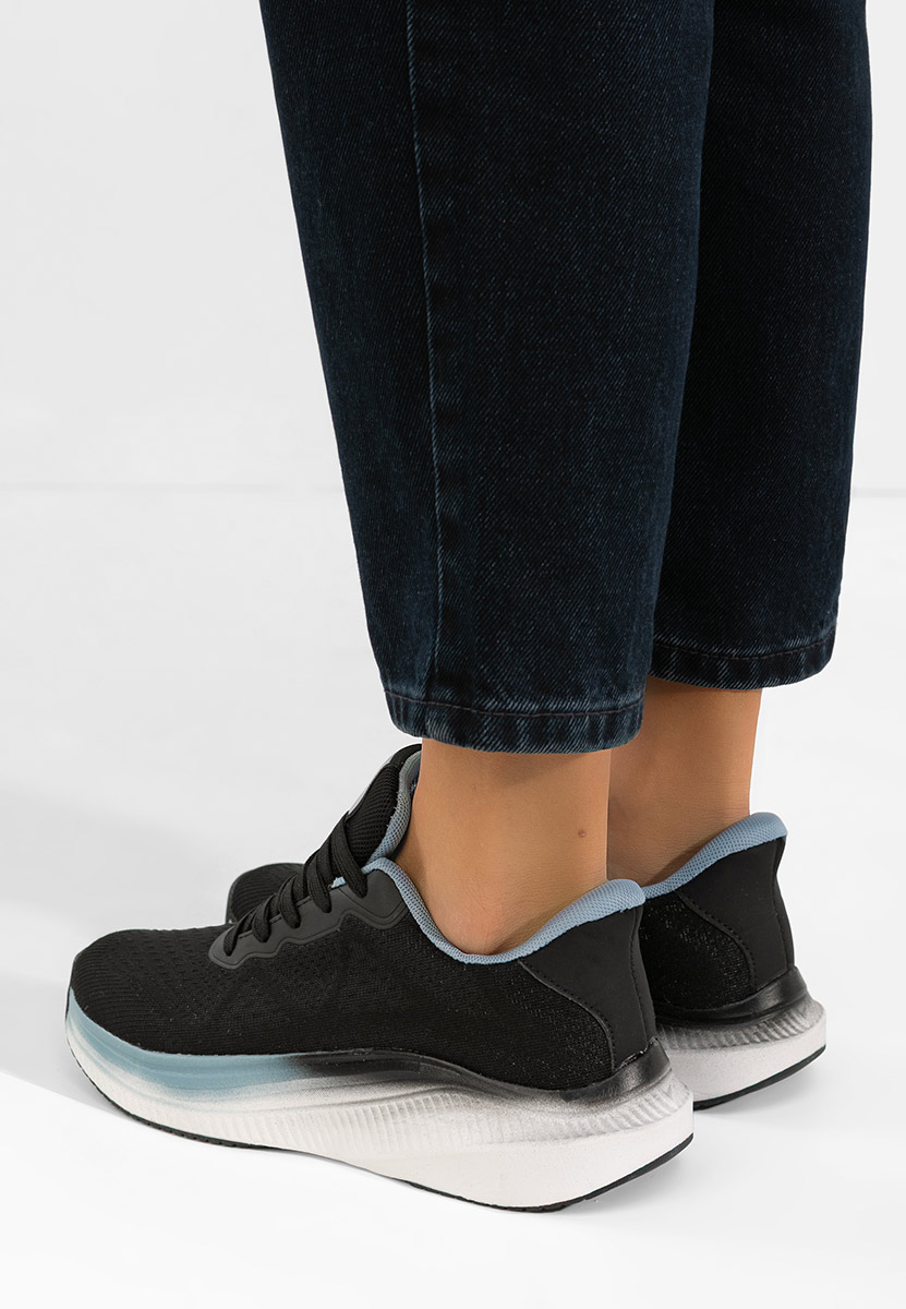 Czarne sneakersy damskie Emelie