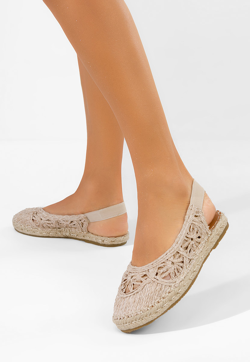 Beżowe espadryle damskie Mistala