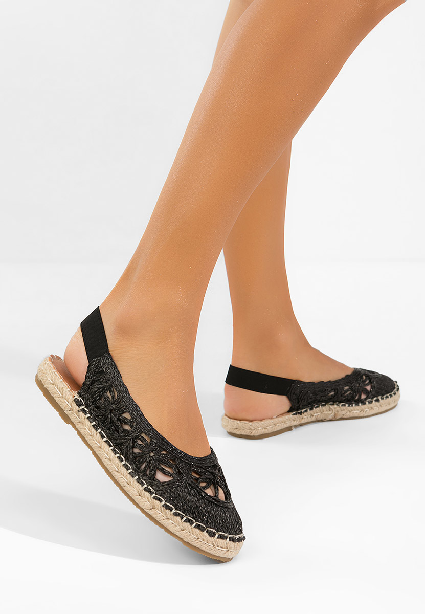 Czarne espadryle damskie Mistala