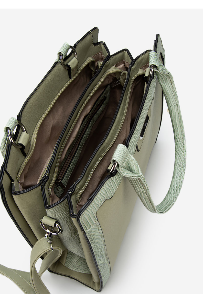 Zielone torebka do ręki Silvia Rosa 8174