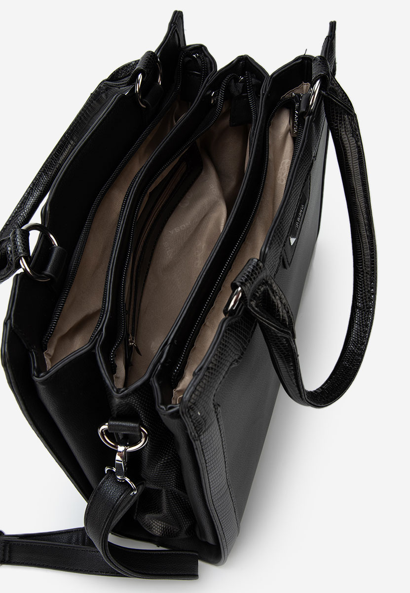 Czarna torebka do ręki Silvia Rosa 8174