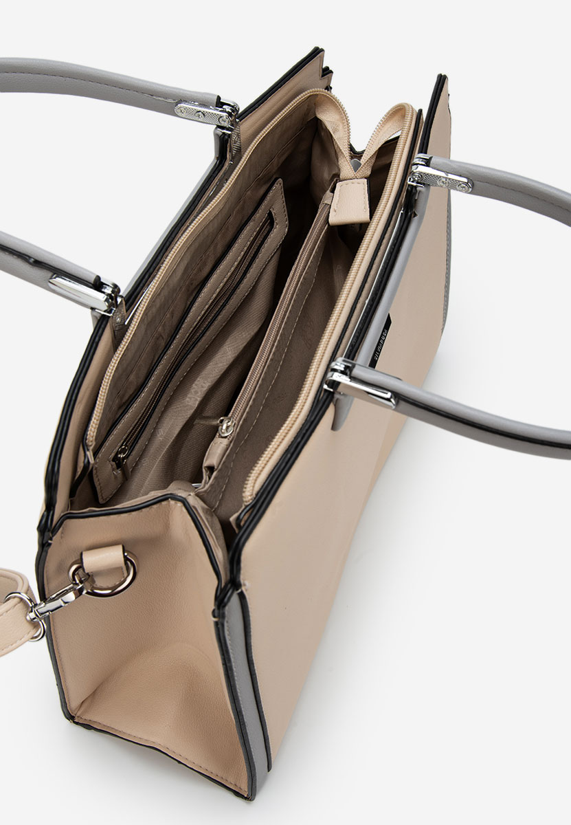 Beżowe torebka do ręki Silvia Rosa 8166