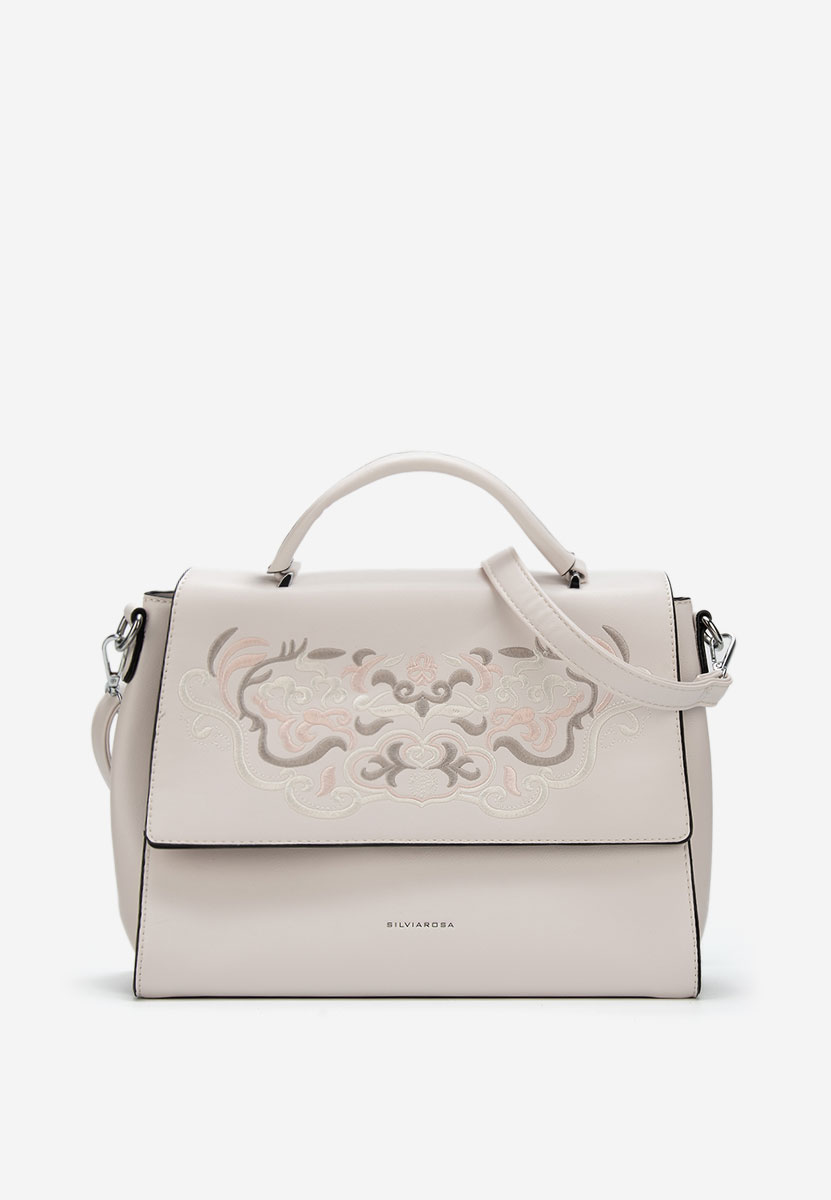 Białe torebka do ręki Silvia Rosa 5956