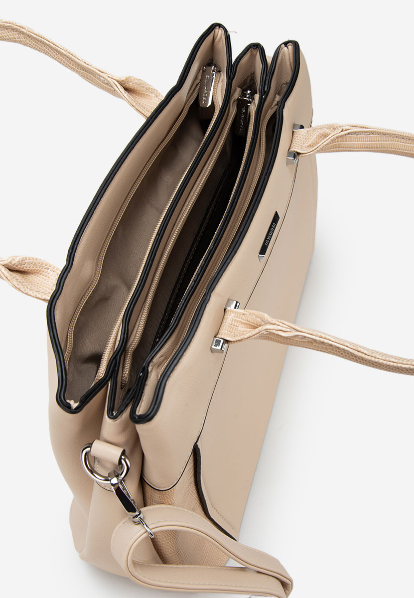 Beżowe torebka do ręki Silvia Rosa 6937