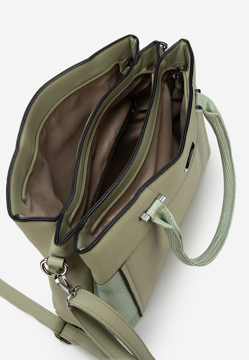 Zielone torebka do ręki Silvia Rosa 6937