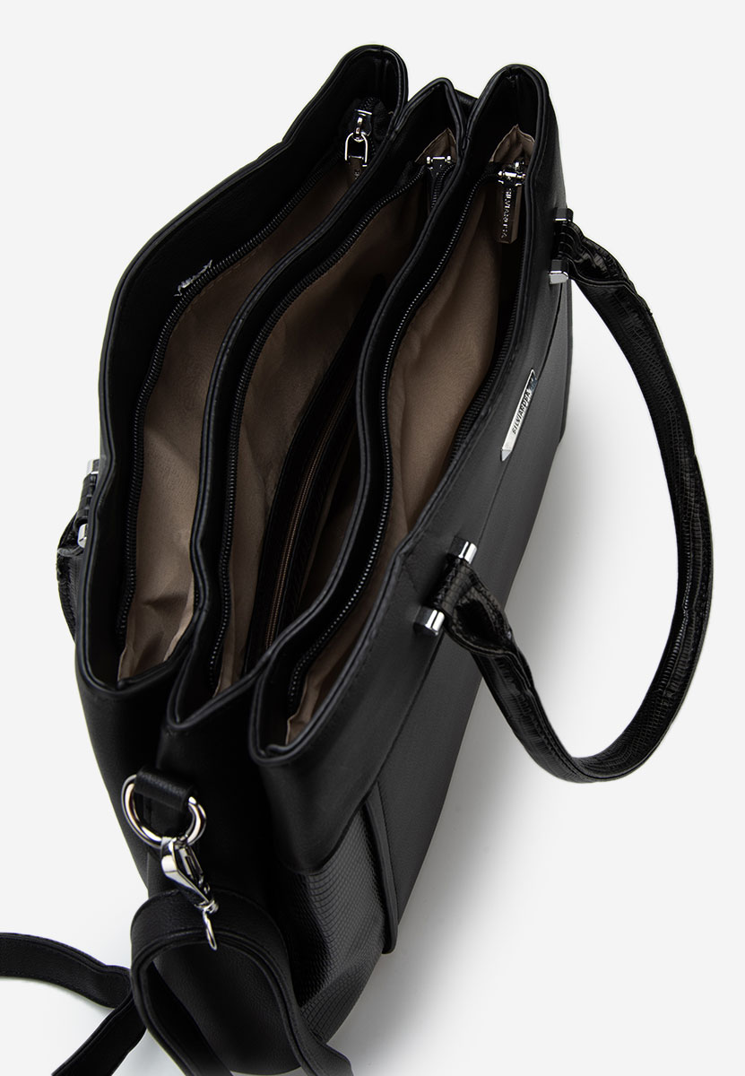 Czarna torebka do ręki Silvia Rosa 6937