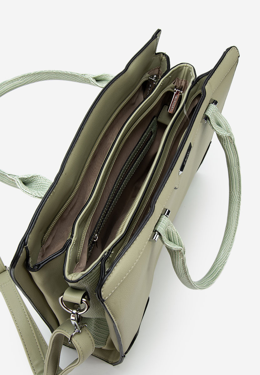 Zielone torebka do ręki Silvia Rosa 6926