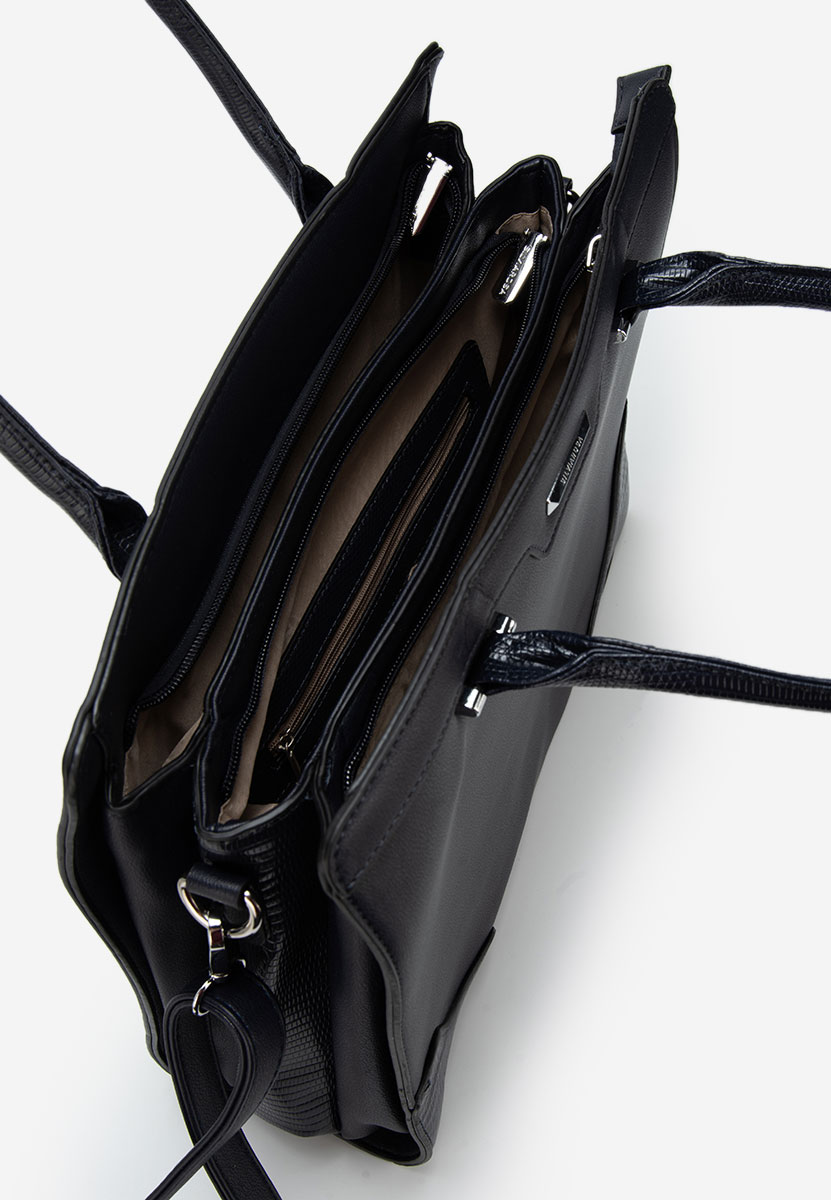 Granatowe torebka do ręki Silvia Rosa 6926