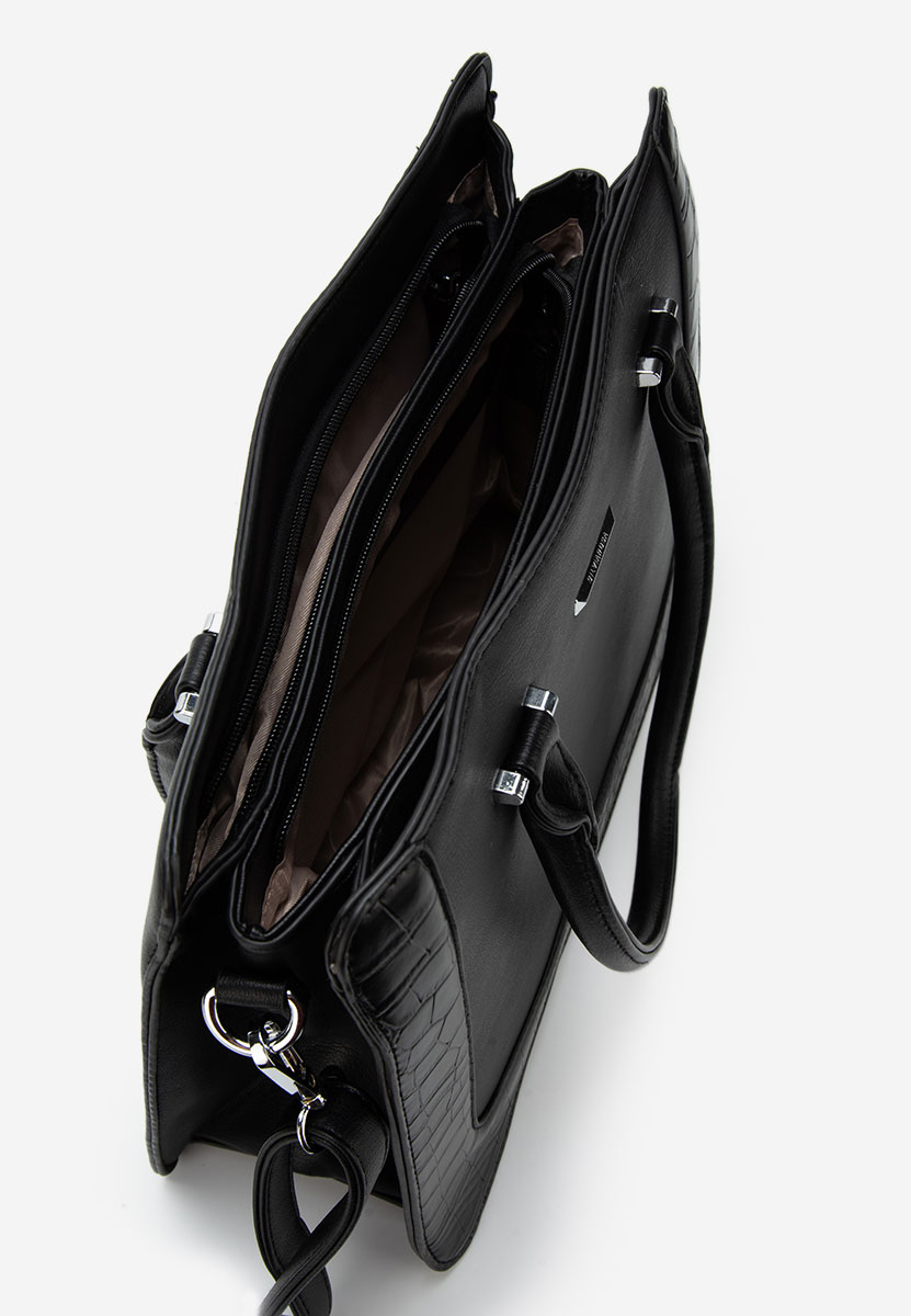 Czarna torebka do biura Silvia Rosa 8045