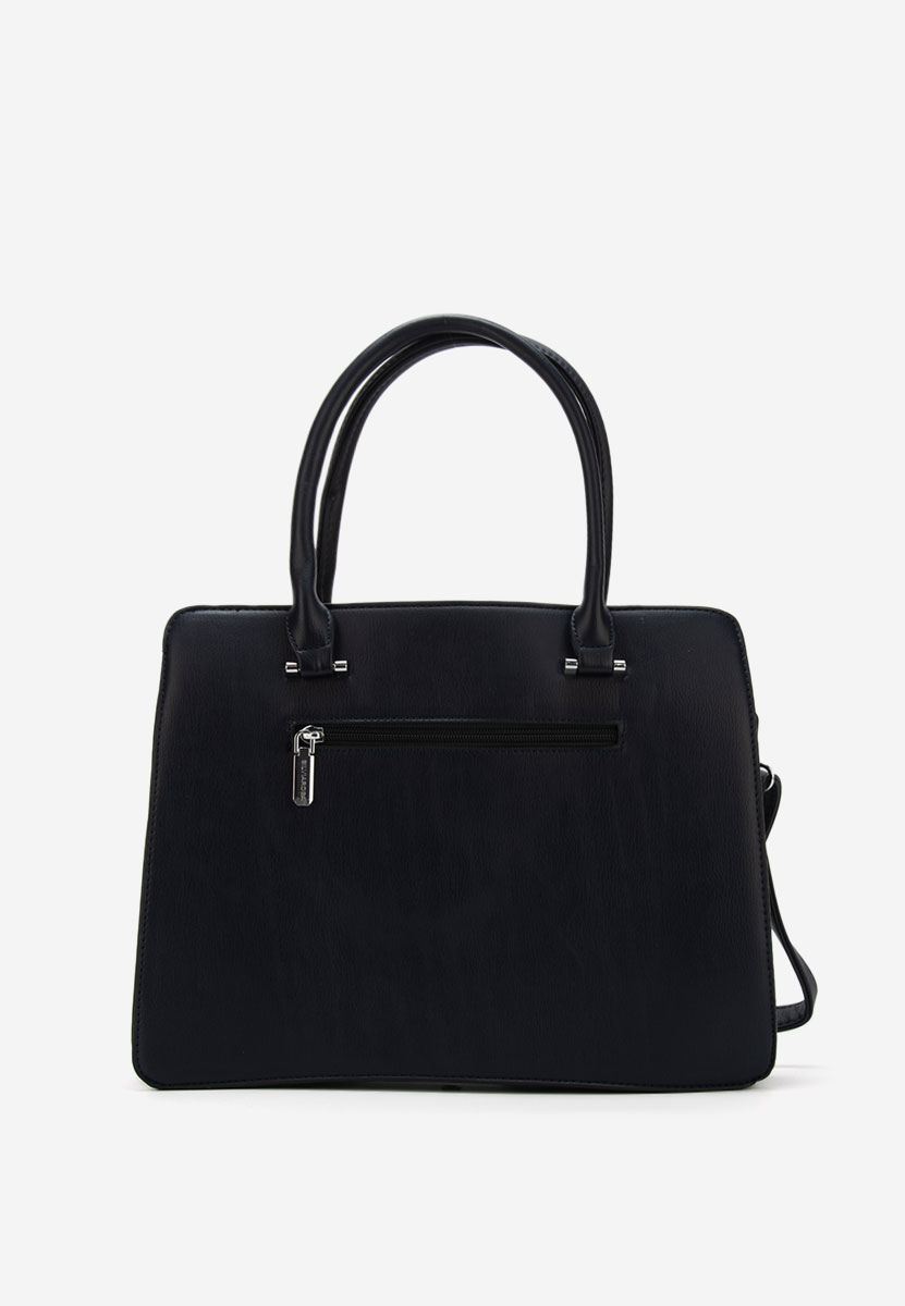 Granatowe torebka do biura Silvia Rosa 8045