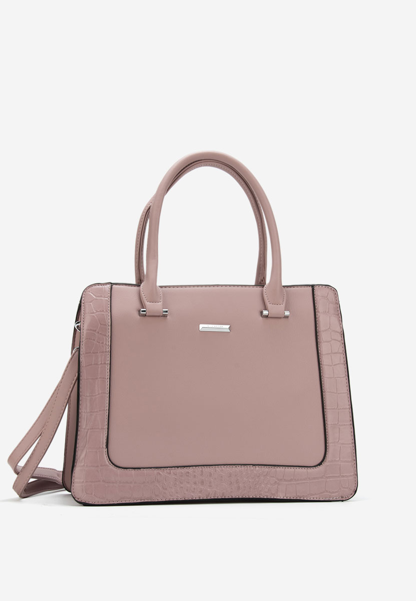 Fioletowe torebka do biura Silvia Rosa 8045