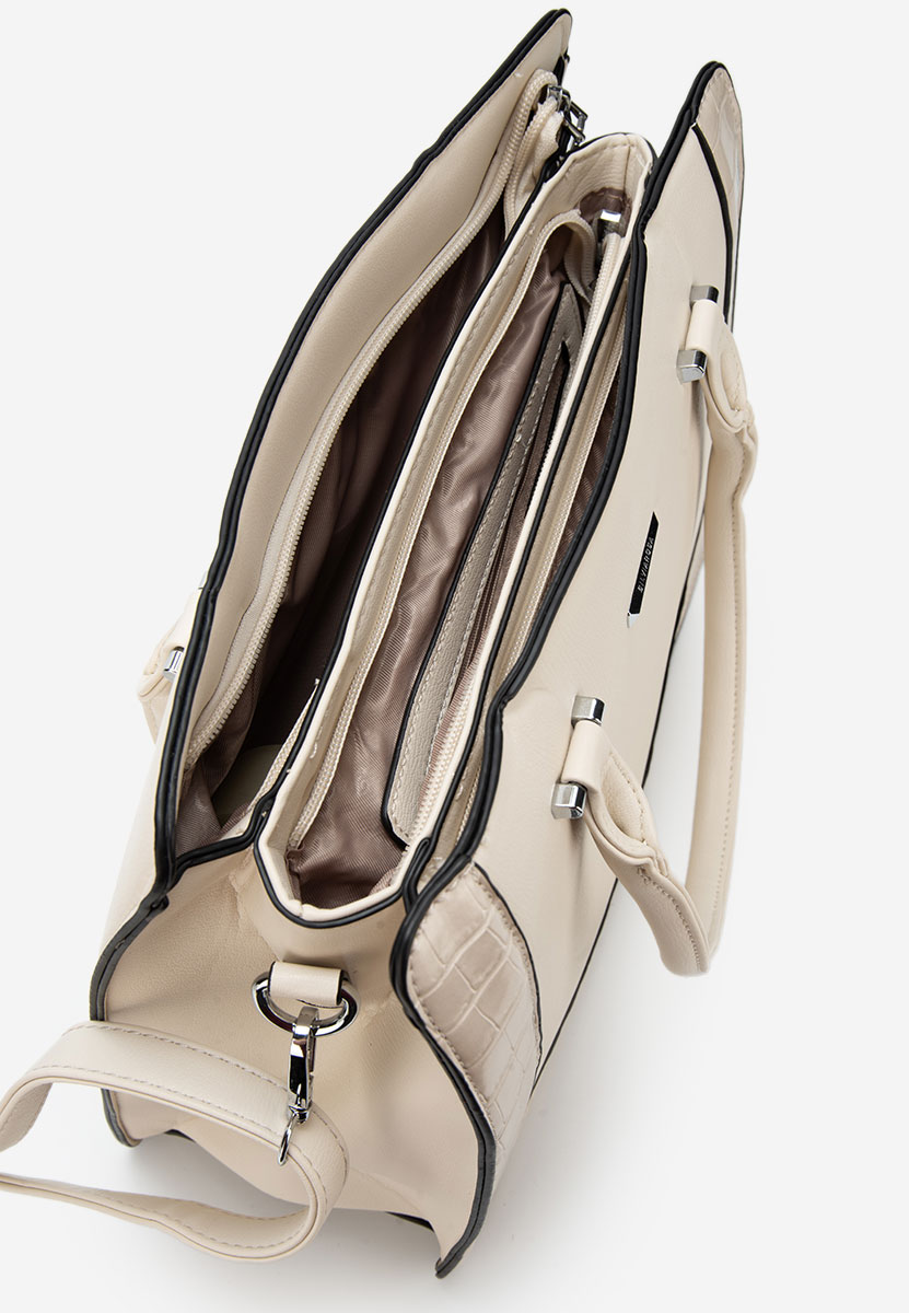 Szare torebka do biura Silvia Rosa 8045