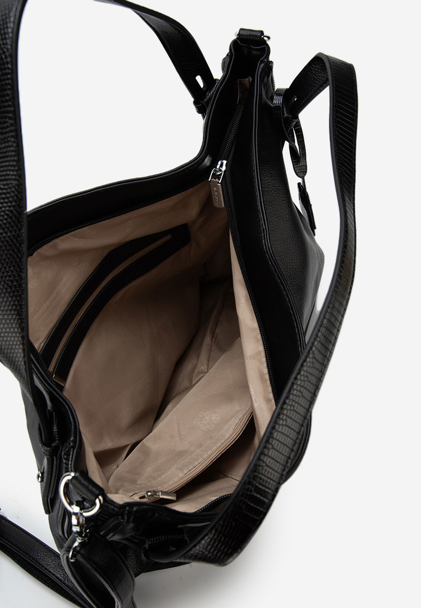 Czarna torebka do ręki Silvia Rosa 8256