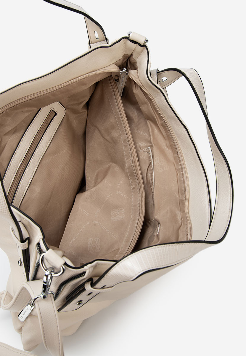 Beżowe torebka do ręki Silvia Rosa 8256