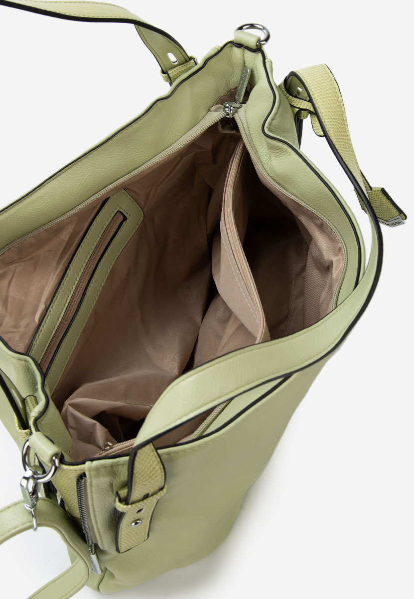 Zielone torebka do ręki Silvia Rosa 8256