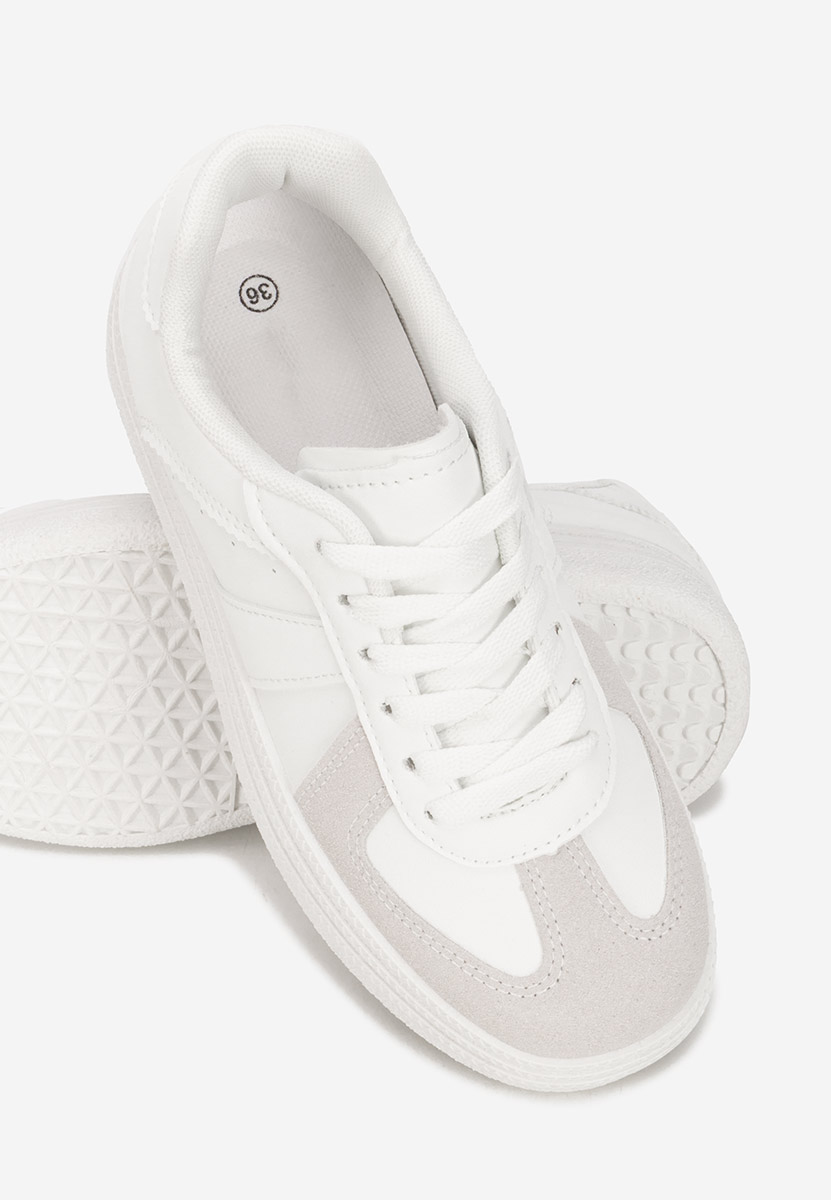 Białe sneakersy na platformie Serinia