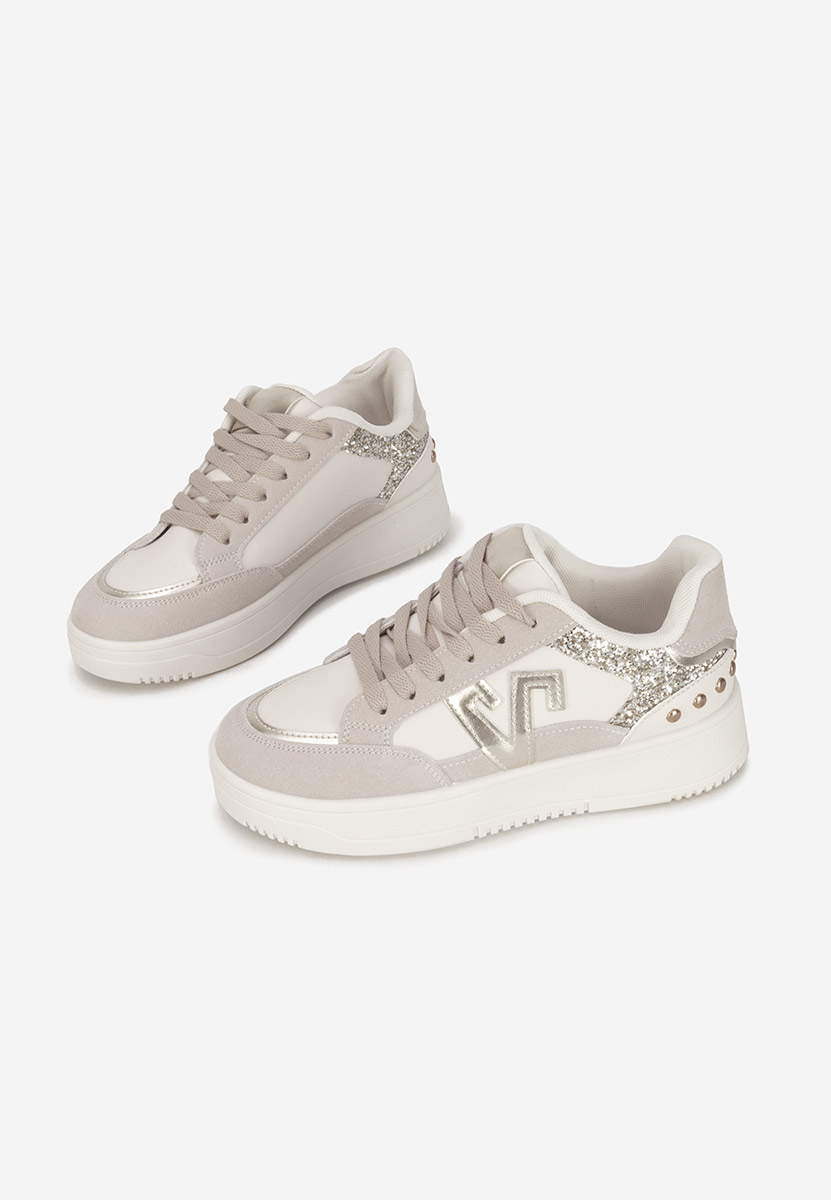 Beżowe sneakersy damskie Taunya