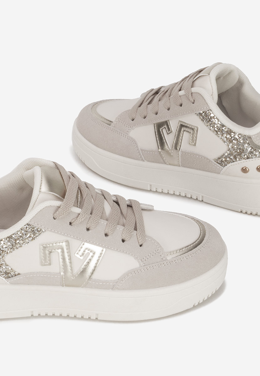 Beżowe sneakersy damskie Taunya