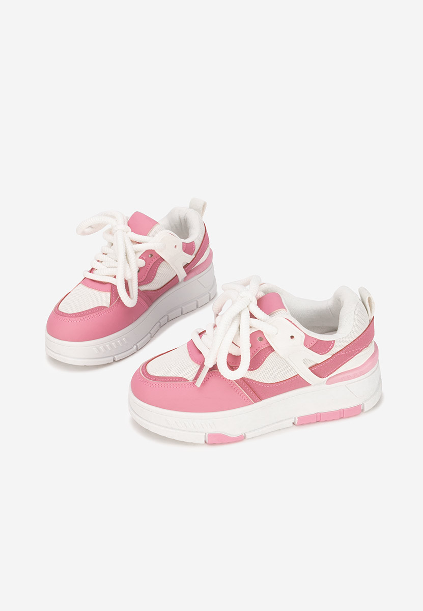 Fuksjowe sneakersy na platformie Rosallia