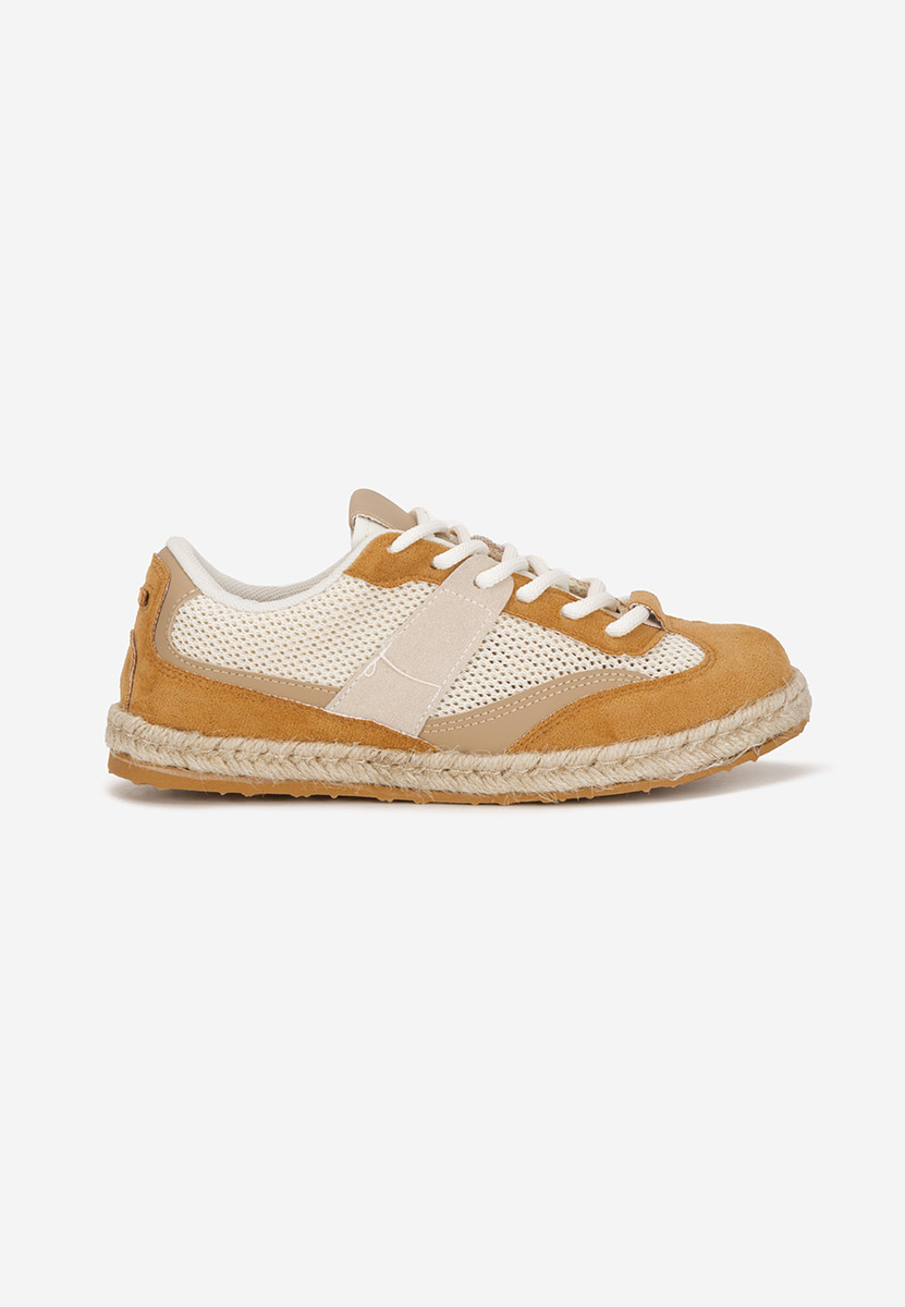 Camelowe sneakersy damskie Dianka